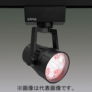 アイリスオーヤマ LEDスポットライト 《S-tria》 食品売場用タイプ 精肉用 LED12灯 非調光タイプ 配光角25° ライティングレール用 ブラック SP12ME-25STB