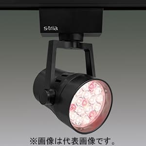 アイリスオーヤマ LEDスポットライト 《S-tria》 食品売場用タイプ 鮮魚用 LED18灯 非調光タイプ 配光角15° ライティングレール用 ブラック SP18FI-15STB