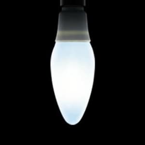 アイリスオーヤマ 【生産完了品】LEDフィラメント電球 シャンデリア形 ホワイトタイプ 小形電球40形相当 昼白色 E17口金 調光器対応 LEDフィラメント電球 シャンデリア形 ホワイトタイプ 小形電球40形相当 昼白色 E17口金 調光器対応 LDC4N-G-E17/D-FW 画像2