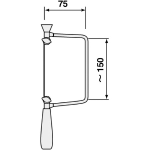 エンジニア 【生産完了品】金工鋸 自在型 〜150×75mm 金工鋸 自在型 〜150×75mm TN-04 画像2