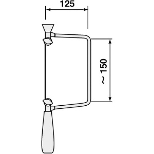 エンジニア 【生産完了品】金工鋸 自在型 〜150×125mm 金工鋸 自在型 〜150×125mm TN-05 画像2