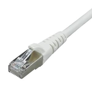 ジェフコム ネットワークシールド付パッチケーブル カテゴリー6対応 1mタイプ 白 ネットワークシールド付パッチケーブル カテゴリー6対応 1mタイプ 白 LCAT6-SD01WT
