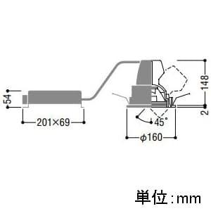 コイズミ照明 【生産完了品】LEDユニバーサルダウンライト 高彩度vividcolorタイプ 2000lmクラス HID35〜50W相当 FreshPINK色 埋込穴φ150mm 照度角30° LEDユニバーサルダウンライト 高彩度vividcolorタイプ 2000lmクラス HID35〜50W相当 FreshPINK色 埋込穴φ150mm 照度角30° XD44586L 画像2