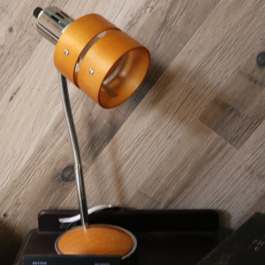 電材堂 【在庫限りで販売終了】北欧風ウッドテーブルランプ E17口金 電球別売 ウッドセード 北欧風ウッドテーブルランプ DSDX08 画像4