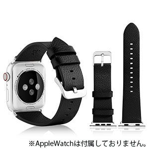 VPG 本革AppleWatchバンド 38-40mm用 ブラック 本革AppleWatchバンド 38-40mm用 ブラック AW-LE01BK
