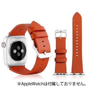 VPG 本革AppleWatchバンド 42-44mm用 オレンジ 本革AppleWatchバンド 42-44mm用 オレンジ AW-LE02OR