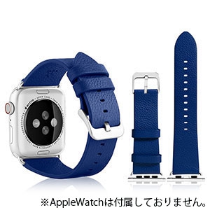 VPG 本革AppleWatchバンド 38-40mm用 ブルー 本革AppleWatchバンド 38-40mm用 ブルー AW-LE01BL