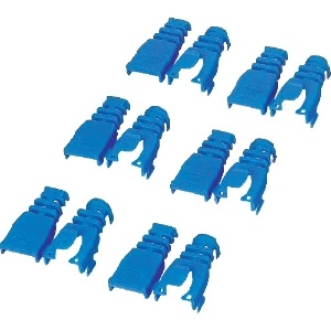 ELECOM コネクタ保護カバー 後付けタイプ 6個入 ブルー コネクタ保護カバー 後付けタイプ 6個入 ブルー LD-ABBU6