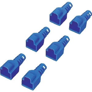 ELECOM コネクタ保護カバー 先付けタイプ 6個入 ブルー コネクタ保護カバー 先付けタイプ 6個入 ブルー LD-EBBU6