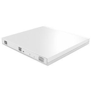 ELECOM 【生産完了品】超薄型ポータブルDVDドライブ USB3.0対応 編集・再生・書込ソフト付 ホワイト LDR-PUE8U3VWH