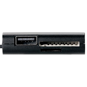 ELECOM スマホ・タブレット用USB2.0メモリリーダライタ USBポート付 2スロット 34メディア対応 スマホ・タブレット用USB2.0メモリリーダライタ USBポート付 2スロット 34メディア対応 MRS-MBH10BK 画像2