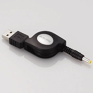 ELECOM PSP対応USB充電ケーブル Type A ⇔ DCコネクタ 長さ0.8m MG-CHARGE/DC