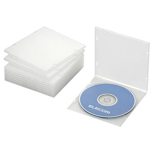 ELECOM Blu-ray・DVD・CDケース スリムタイプ 1枚収納 PP素材使用 10枚セット クリア Blu-ray・DVD・CDケース スリムタイプ 1枚収納 PP素材使用 10枚セット クリア CCD-JPCS10CR