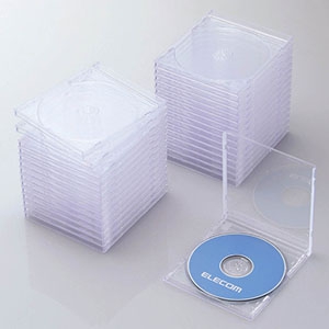 ELECOM Blu-ray・DVD・CDケース 1枚収納 30枚セット クリア Blu-ray・DVD・CDケース 1枚収納 30枚セット クリア CCD-JSCN30CR