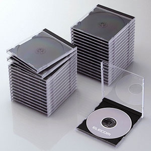 ELECOM Blu-ray・DVD・CDケース 1枚収納 30枚セット ブラック Blu-ray・DVD・CDケース 1枚収納 30枚セット ブラック CCD-JSCN30BK