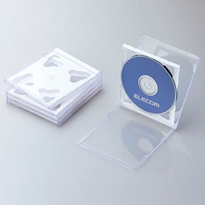 ELECOM Blu-ray・DVD・CDケース 2枚収納 5枚セット ホワイト Blu-ray・DVD・CDケース 2枚収納 5枚セット ホワイト CCD-JSCNW5WH