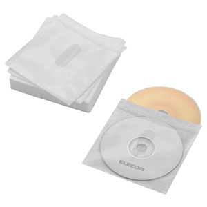 ELECOM Blu-ray・CD・DVD不織布ケース 2枚収納 タイトルカード付 30枚セット ホワイト Blu-ray・CD・DVD不織布ケース 2枚収納 タイトルカード付 30枚セット ホワイト CCD-NIWB60WH