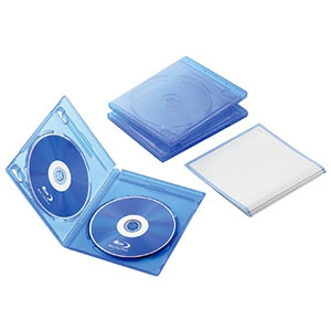 ELECOM Blu-rayディスクケース 2枚収納 3枚セット Blu-rayディスクケース 2枚収納 3枚セット CCD-BLU203CBU