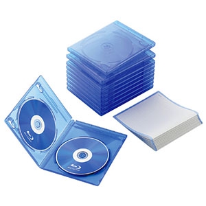 ELECOM Blu-rayディスクケース 2枚収納 10枚セット Blu-rayディスクケース 2枚収納 10枚セット CCD-BLU210CBU