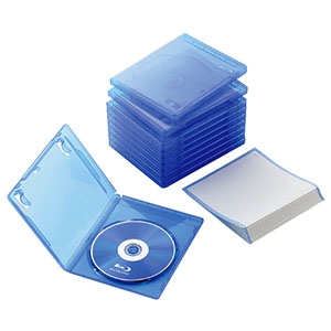 ELECOM Blu-rayディスクケース 1枚収納 10枚セット Blu-rayディスクケース 1枚収納 10枚セット CCD-BLU110CBU