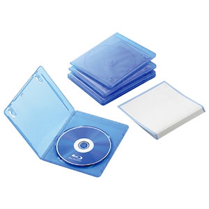 ELECOM 【生産完了品】Blu-rayディスクケース スリムタイプ 1枚収納 5枚セット Blu-rayディスクケース スリムタイプ 1枚収納 5枚セット CCD-BLUS105CBU