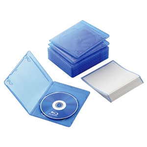 ELECOM Blu-rayディスクケース スリムタイプ 1枚収納 10枚セット Blu-rayディスクケース スリムタイプ 1枚収納 10枚セット CCD-BLUS110CBU
