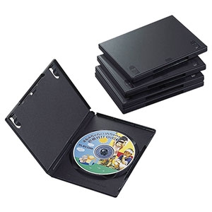 ELECOM DVDトールケース 1枚収納 5枚セット ブラック DVDトールケース 1枚収納 5枚セット ブラック CCD-DVD02BK