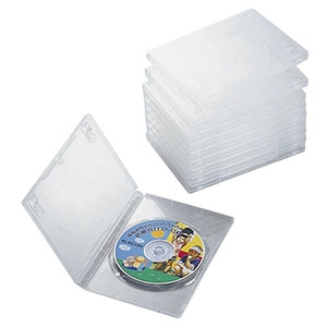 ELECOM DVDトールケース 1枚収納 10枚セット クリア DVDトールケース 1枚収納 10枚セット クリア CCD-DVD03CR