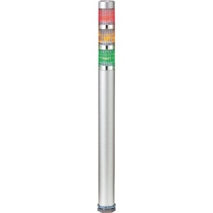 パトライト LED超小型積層信号灯 《シグナル・タワー SUPER SLIM》 点灯・ショートボディタイプ φ25mm 3段式(赤・黄・緑) MES-302A-RYG