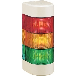 パトライト 【生産完了品】LED壁面取付積層信号灯 《シグナル・タワー ウォールマウント》 点灯タイプ 3段式(赤・黄・緑) WME-302A-RYG
