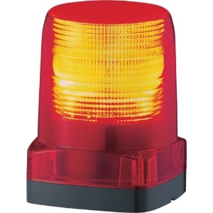 パトライト LED小型フラッシュ表示灯 トリプルフラッシュタイプ 屋内/屋外両用 定格電圧DC24V φ100mm 赤 LFH-24-R