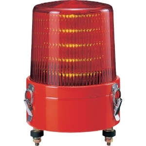 パトライト 【生産完了品】LED大型表示灯 流動タイプ 定格電圧AC100V φ162mm 赤 KLE-100-R