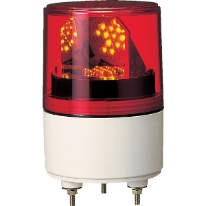 パトライト 【生産完了品】LED超小型回転灯 《パトライト》 定格電圧AC100V φ82mm 赤 RLE-100-R