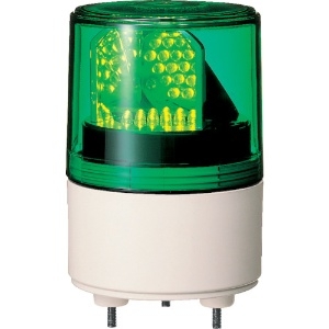 パトライト 【生産完了品】LED超小型回転灯 《パトライト》 定格電圧AC100V φ82mm 緑 LED超小型回転灯 《パトライト》 定格電圧AC100V φ82mm 緑 RLE-100-G