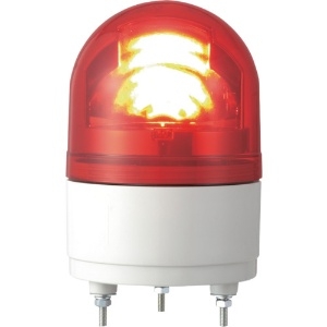 パトライト 【生産完了品】LED超小型回転灯 《パトライト》 定格電圧AC100V φ100mm 赤 RHE-100-R