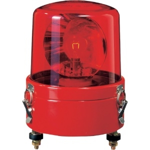 パトライト 【生産完了品】大型回転灯 《パトライト》 ベーシックタイプ ガラス球RP35/BA15D 定格電圧AC100V φ162mm 赤 SKL-110CA-R
