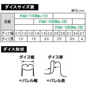 エンジニア 【生産完了品】精密圧着ペンチ・ダイスセット パーツケース・専用ケース付 精密圧着ペンチ・ダイスセット パーツケース・専用ケース付 PAD-01 画像3