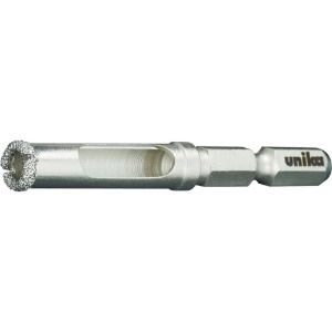 ユニカ 充電ダイヤコアビット DJWタイプ(セミドライワックス付) 回転+インパクト用 刃先径5.0mm シャンクサイズ:対辺6.35mm DJW5.0X60S