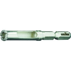 ユニカ 充電ダイヤコアビット DJWタイプ(セミドライワックス付) 回転+インパクト用 刃先径8.0mm シャンクサイズ:対辺6.35mm DJW8.0X60S