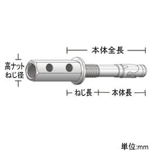 ユニカ ビッグワン BGLタイプ(ユニクロ) 懸垂物用 ねじ径M10 適合材:コンクリート・石材 30本入 ビッグワン BGLタイプ(ユニクロ) 懸垂物用 ねじ径M10 適合材:コンクリート・石材 30本入 BGL-3070M 画像3