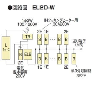 EL2D6360-3W (河村電器産業)｜リミッタースペース付《enステーション