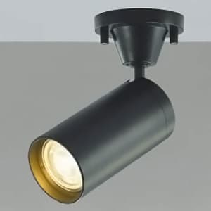 コイズミ照明 LED一体型スポットライト フランジタイプ JDR100W相当 1000lmクラス 調光タイプ 電球色 広角配光30° ブラック AS43973L
