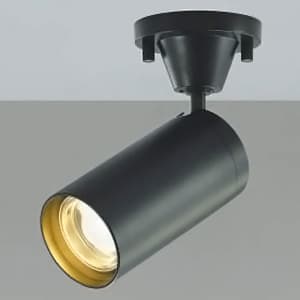 コイズミ照明 LED一体型スポットライト フランジタイプ JDR100W相当 1000lmクラス 調光タイプ 電球色 広角配光50° ブラック AS43974L