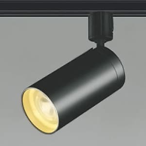 コイズミ照明 LED一体型スポットライト ライティングレール取付タイプ JDR65W相当 600lmクラス 調光タイプ 電球色 広角配光30° ブラック AS43965L