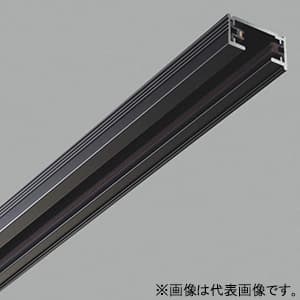 コイズミ照明 スライドコンセント本体 直付・壁付両用タイプ 2mタイプ 黒色 AEE0222