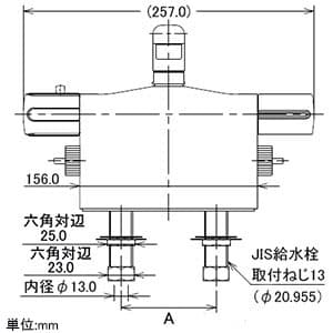 カクダイ 【販売終了】サーモスタットシャワー混合栓 節湯型 デッキタイプ 取付芯々85mm対応 寒冷地用 逆流防止機能・シャワーホース付 サーモスタットシャワー混合栓 節湯型 デッキタイプ 取付芯々85mm対応 寒冷地用 逆流防止機能・シャワーホース付 175-001K 画像3