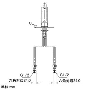 カクダイ 【販売終了】シングルレバー混合栓 《Ren》 節湯型 ブレードホースタイプ 取付穴径36〜38mm 吐水口高さ148mm 逆流防止機能・分水孔付 シングルレバー混合栓 《Ren》 節湯型 ブレードホースタイプ 取付穴径36〜38mm 吐水口高さ148mm 逆流防止機能・分水孔付 117-108 画像4