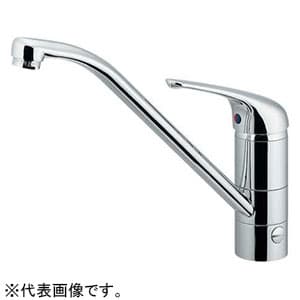 カクダイ 【販売終了】シングルレバー混合栓 節湯型 ブレードホースタイプ 取付穴径36〜38mm 吐水口高さ209mm 逆流防止機能・分水孔付 シングルレバー混合栓 節湯型 ブレードホースタイプ 取付穴径36〜38mm 吐水口高さ209mm 逆流防止機能・分水孔付 117-031