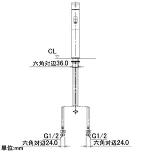 カクダイ 【生産完了品】シングルレバー混合栓 《SYATORA》 洗面用 トール型 節湯式 ブレードホースタイプ 一般・寒冷共用 取付穴33〜35mm 吐水口高さ210mm 引棒付 シングルレバー混合栓 《SYATORA》 洗面用 トール型 節湯式 ブレードホースタイプ 一般・寒冷共用 取付穴33〜35mm 吐水口高さ210mm 引棒付 183-129 画像3