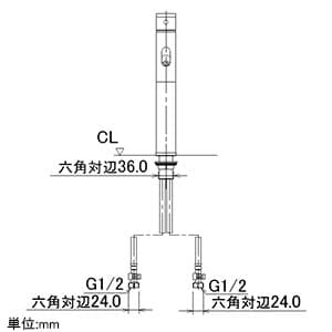 カクダイ 【生産完了品】シングルレバー混合栓 《SYATORA》 洗面用 トール型 節湯式 ブレードホースタイプ 一般・寒冷共用 取付穴33〜35mm 吐水口高さ210mm シングルレバー混合栓 《SYATORA》 洗面用 トール型 節湯式 ブレードホースタイプ 一般・寒冷共用 取付穴33〜35mm 吐水口高さ210mm 183-130 画像3